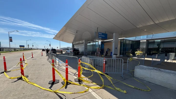 Car crashes into a passenger terminal at Detroit Metropolitan Airport, driver arrested