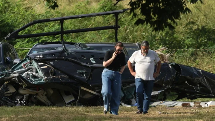 Six dead in Brazil helicopter crash after two choppers collide mid-air over Rio de Janeiro