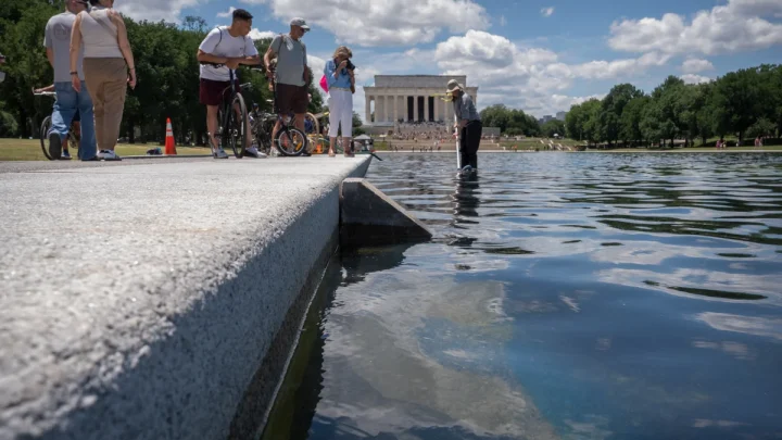 Trump tries to blame Reflecting Pool woes on vandalism, without offering substantiation