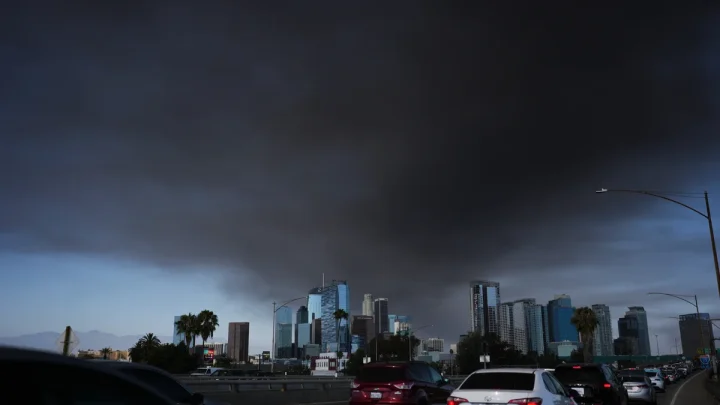 Los Angeles warehouse fire prompts shelter-in-place orders due to hazardous air