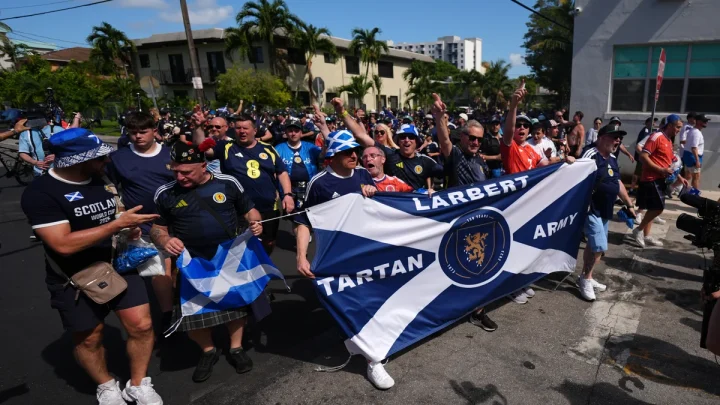 Scotland’s Tartan Army brings World Cup party from Boston to Miami, in photos