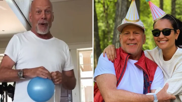 Bruce Willis appears in fun family video as wife Emma celebrates birthday