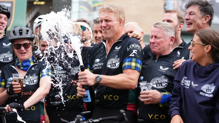 It was a joy to reunite with team-mates on MND charity cycle – Lewis Moody