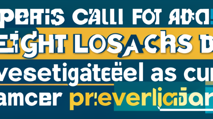 Experts call for weight loss jabs to be investigated as cancer prevention