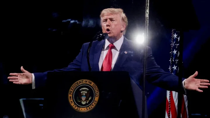 Trump gets partisan shots in during his America 250 address to demand voter ID and slam communism