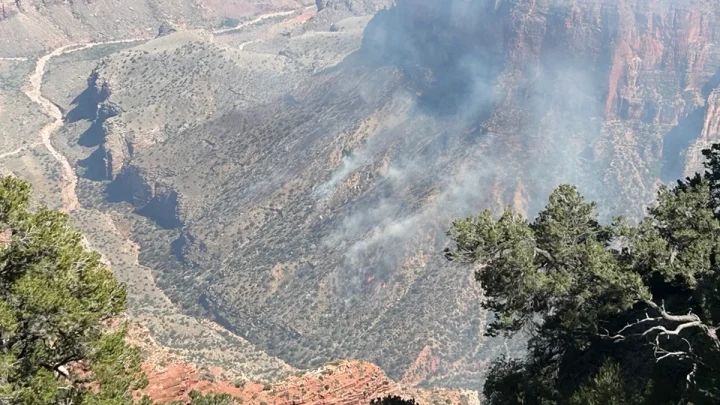 Fire rages at the Grand Canyon after nearly 150,000 acres burned last year