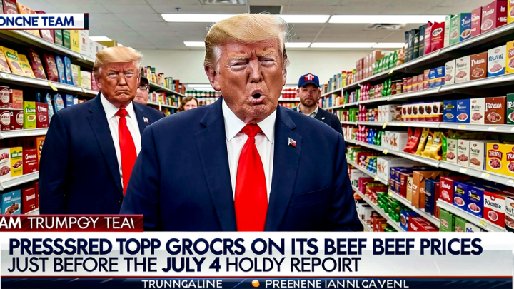 Trump team pressured top grocery chains on its beef prices just before the July 4 holiday: report