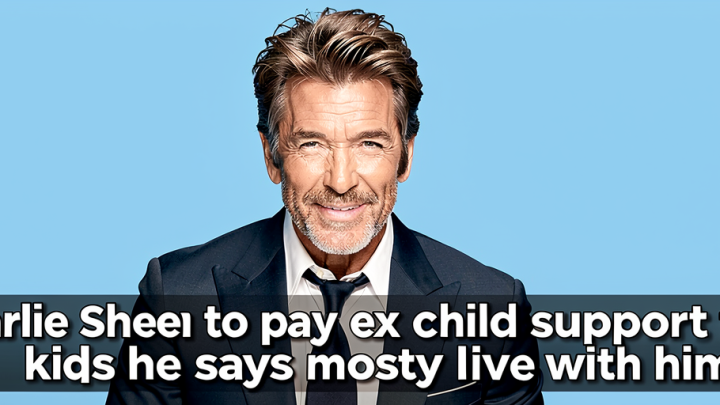 Charlie Sheen ordered to pay ex child support for kids he says mostly live with him
