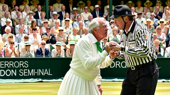 Arthur Fery argues with umpire following ‘obvious errors’ during Wimbledon semi-final
