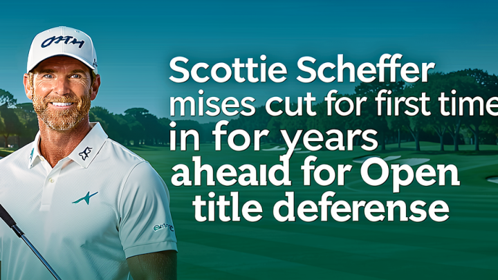 Scottie Scheffler misses cut for first time in four years ahead of Open title defence